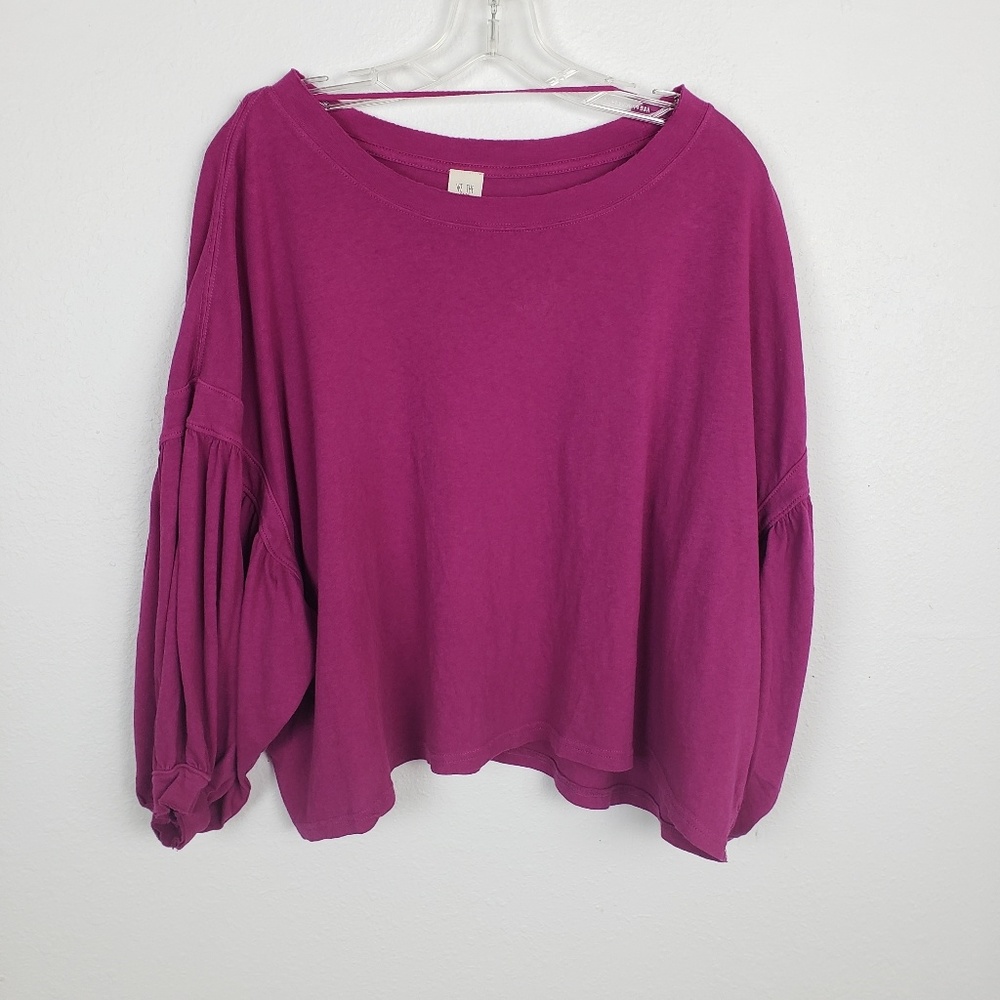 We The Free |Free people Oversized purple crop top